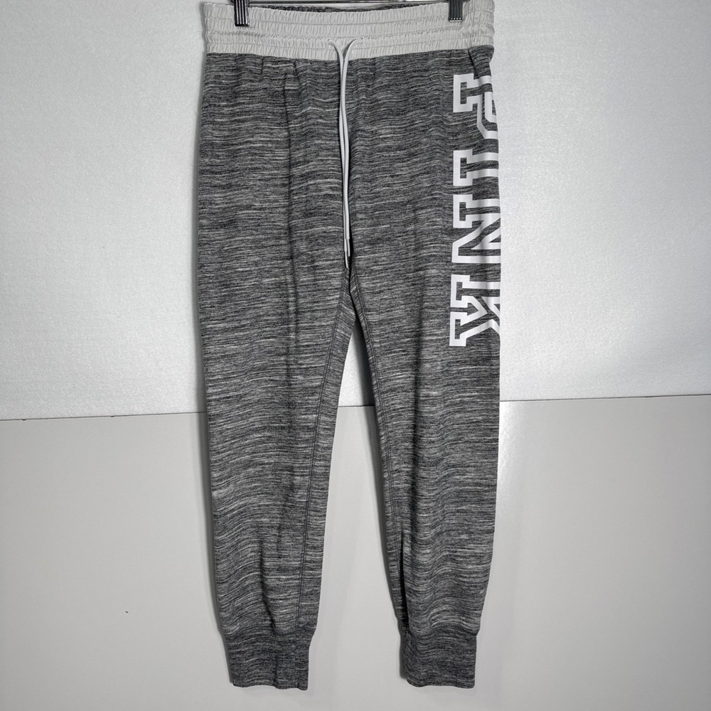 VICTORIA'S SECRET PINK EVERYDAY LOUNGE CAMPUS JOGGER PANT Medium Gray Marl